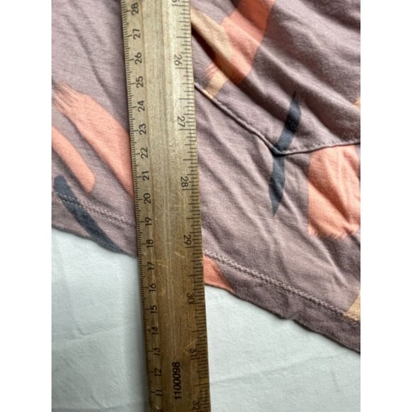 LOGO by Lori‎ Goldstein Printed Button Front Cardigan A290230 Large Peach - Picture 6 of 6